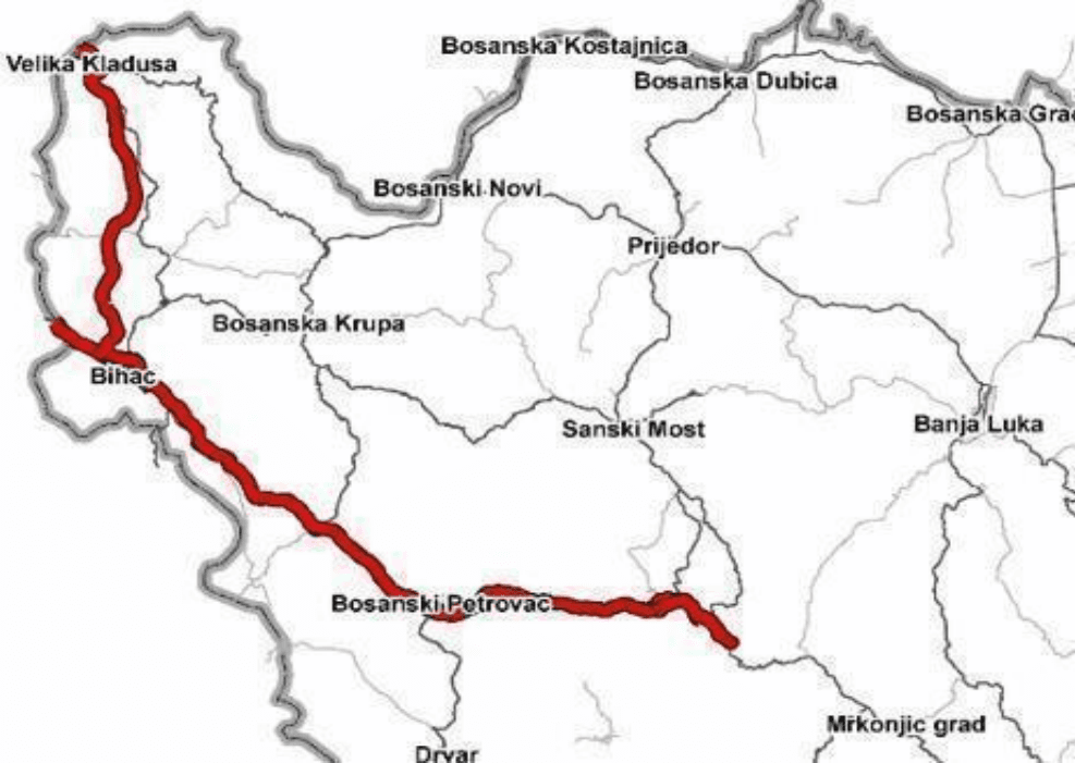 Brza cesta Bihać - Cazin - Velika Kladuša - Granica sa RH