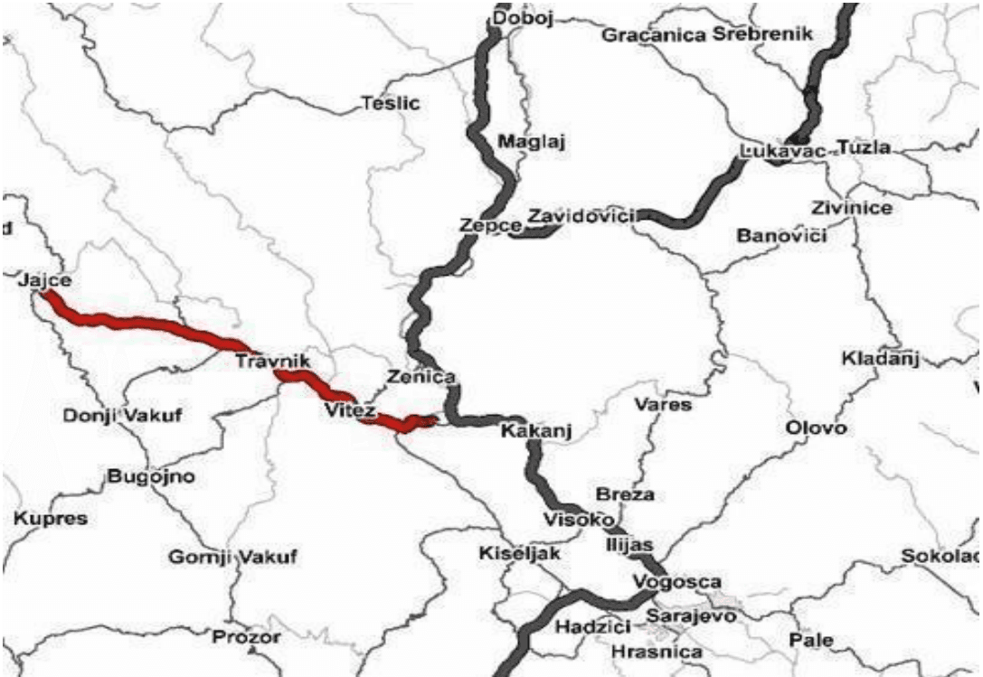 Brza cesta Lašva - Travnik - Jajce